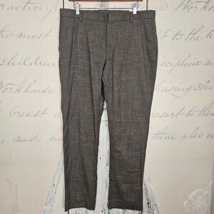 NWT Tommy Hilfiger Men's Tate Brown Houndstooth Dress‎ Pants Size 36W x 32L